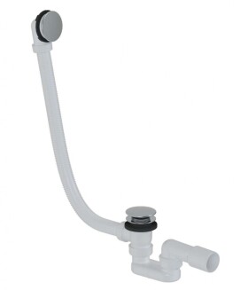 Kielle - Vanová odtoková a přepadová souprava Click-Clack, délka 1000 mm, chrom 116010110