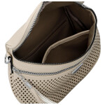 Trendy dámská koženková ledvinka Ida, béžová