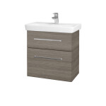 Dřevojas - Umyvadlová skříňka GO SZZ2 60 - D03 Cafe / Úchytka T04 / D03 Cafe 28087E