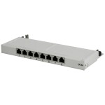 Intellinet 24-Port Cat6a Patchpanel geschirmt 1HE Kabeleinführung 90° abgewinkelt schwarz 24 portů patch panel 483 mm (1