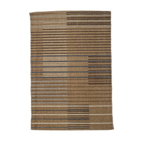Bloomingville Boon Hnědý - Bloomingville Bavlněný kobereček Boon Brown 80 x 55 cm, hnědá barva, textil