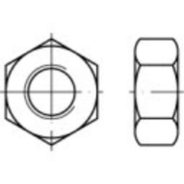 TOOLCRAFT 934T016,0 TO-6608946 šestihranná matice M16 DIN 934 titan 1 ks