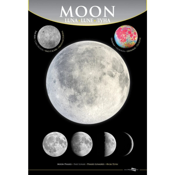 Pohlednice 3D Měsíce