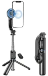 AWEI X51 černá / Selfie tyč / Bluetooth spoušť / MagSafe úchyt / Stativ / teleskopická do 1045 mm (X51)