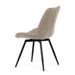 Jídelní židle, hnědá, látka, HC-T1130 CAP2