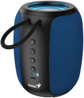 GENIUS repro SP-915BT černomodrá / Bluetooth 5.3 / 5W / mikrofon / Copilot AI komunikace / USB-C nabíjení (31730052402)