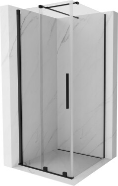 MEXEN/S - Velar sprchový kout 110 x 110, transparent, černá 871-110-110-01-70