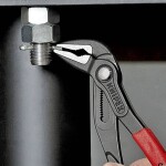 Knipex 87 03 125 - Kleště stavitelné siko 125mm instalatérské, Cobra, chromované, rukojeti potažené plastem