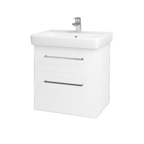 Dřevojas - Koupelnová skříňka Q MAX SZZ2 60 - M01 Bílá mat / Úchytka T04 / M01 Bílá mat 175160E