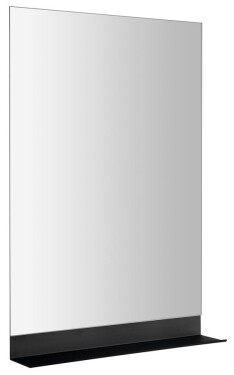 AQUALINE - SECA Zrcadlo s policí 50x95cm, CU free, černá mat 22494S