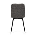 Jídelní židle, černá, látka vintage, CT-281 BK3
