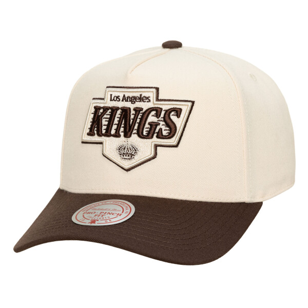 Mitchell & Ness Pánská kšiltovka Los Angeles Kings NHL Brown and Cream Pro Snapback