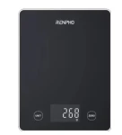 Renpho Calibra černá / Digitální kuchyňská váha / max. 10 kg / skleněný povrch / dotykové ovládání (PEU-R-T001-BK)