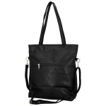 Elegantní dámská koženková kabelka na rameno Trixie, černá