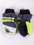 Yoclub Dětské zimní lyžařské rukavice Grey 10