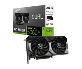 ASUS VGA NVIDIA GeForce RTX 5060 Ti DUAL OC 8G, 8GB GDDR7, 3xDP, 1xHDMI EDF_1887629