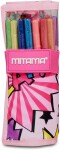 Mitama Mitama, 62908-90156, rolovací pouzdro s glitter psacími pomůckami, růžová, 26 ks