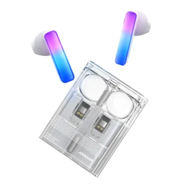 Joyroom JR-TC1 IceLens Series bílá / Bezdrátová sluchátka / Bluetooth 5.3 / LED světla (6941237113634)