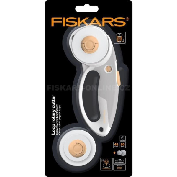 Fiskars Řezací kolečko, dvě čepele 45 mm/60 mm