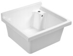 AQUALINE - Keramická výlevka s přepadem, 62x55cm, bílá WH625