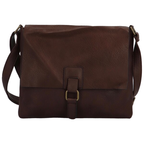 Trendy dámská koženková crossbody kabelka Joselyna, coffee