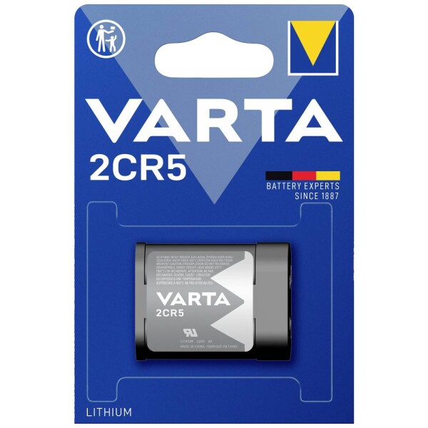 Varta LITHIUM Cylindrical 2CR5 Bli 1 fotobaterie 2CR5 lithiová 1400 mAh 6 V 1 ks
