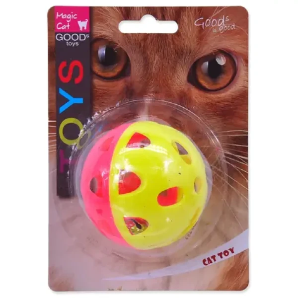 Magic Cat Hračka - míček neon jumbo s rolničkou 6cm (453-30033)