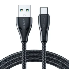 Joyroom S-UC027A11 Surpass Nabíjecí kabel USB-A (M) - USB-C (M) 3A 1.2m černá (S-UC027A11 1.2m Blac)