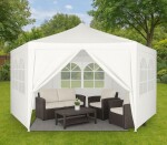 Zahradní altán 2 x 2 m - párty stan se stěnami a okny zelená