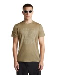Pánské merino triko krátký rukáv ICEBREAKER Mens Merino 150 Tech Lite SS Tee Great Heights, Cumin velikost: XL