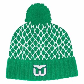 Adidas Pánská zimní čepice Hartford Whalers NHL 2019 20 Goal Net Pudelmütze