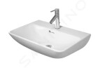 DURAVIT - ME by Starck Umyvadlo 600x400 mm, s přepadem, s otvorem pro baterii, matná bílá 2343603200