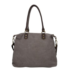 Trendy dámská textilní kabelka na rameno Petra, šedá