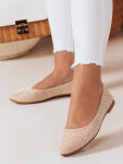 Dámské semišové baleríny s plochým podpatkem GLAMINO white FashionStreet ZY0764 36