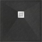 MEXEN - Stone+ Sprchová vanička čtvercová 90x90, černá 44709090