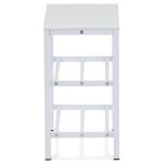 Botník, 2 police, bílý matný lak