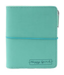 Diář: Tyrkysový kroužkový S s vyměnitelným kalendáriem