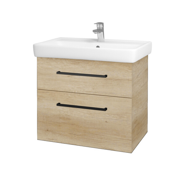 Dřevojas - Umyvadlová skříňka Q MAX SZZ2 70 - D15 Nebraska / Úchytka T06 / D15 Nebraska 173708H
