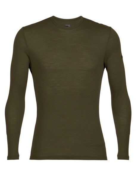 Pánské triko dlouhý rukáv ICEBREAKER Mens 175 Everyday LS Crewe, Loden velikost: XL