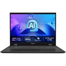 MSI Prestige 16 AI Evo B1V šedá / 16" QHD / Intel Core Ultra 7 155H 1.4GHz / 32GB / 1TB SSD / Intel Arc / W11P (9S7-15A121-004)