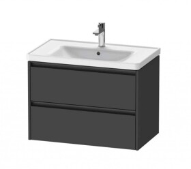 DURAVIT - Ketho.2 Umyvadlová skříňka 55x78x46 cm, 2 zásuvky, grafit mat K25283049490000