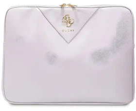 GUESS 4G Triangle fialová / Obal pro notebook / 14" (GUCS14ZPGSTEGU)