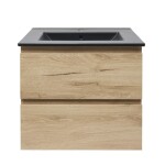 Koupelnová skříňka 2 zásuvková s umyvadlem SAT B-Way 59x50x45 cm dub mat BWAY260OAKU4B BWAY260OAKU4B