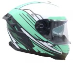 Integrální helma Xrc Loomis blk/trqs/dark green/wht - S / bílá