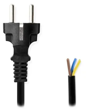 Nedis Napájecí kabel Typ F černá / Napájecí kabel / přímý - přímý / poniklovaný konektor / 3 m (CEGL11930BK)