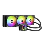 Enermax LIQMAXFLO 360 ARGB černá / Komplet vodního chlazení / 360 mm / 3x 120 mm / 500-1800 RPM / 23 dB (ELC-LMF360T-ARGB)