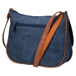 Trendy dámská koženková crossbody kabelka Ulipa, modrá