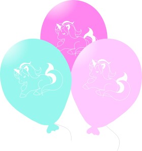 Balónky jednorožec 6 ks 27 cm balonky.cz Balónky jednorožec 6 ks 27 cm balonky.cz