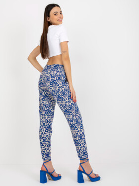 Dámské kalhoty D73770M61869J tmavě modré - FPrice XXL
