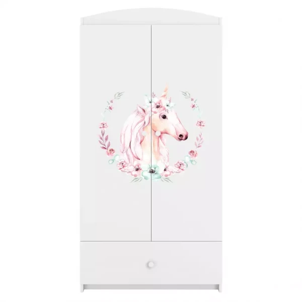 Skříň Babydreams bílá - Kůň